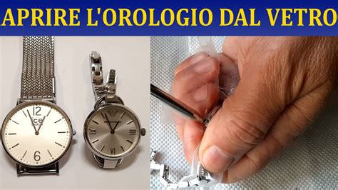 Guida pratica su come aprire un orologio con fondello a vite.